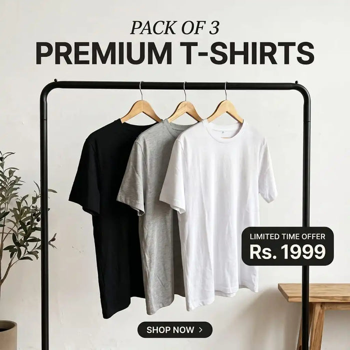 Pack of 3 Premium T-Shirts